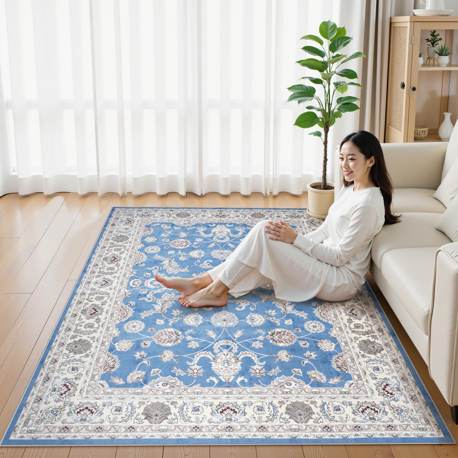 Amazon | HAOCOO カーペット 200х300cm 4畳 滑り止め ホットカーペット